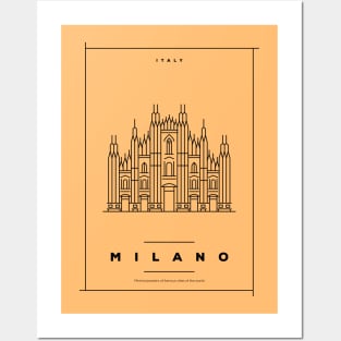 Milano Minimal Poster Posters and Art